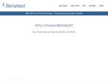 Tablet Screenshot of bellabed.com
